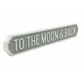To The Moon & Back | Vintage-Style Street Sign