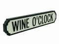 Wine O'Clock | Vintage-Style Street Sign
