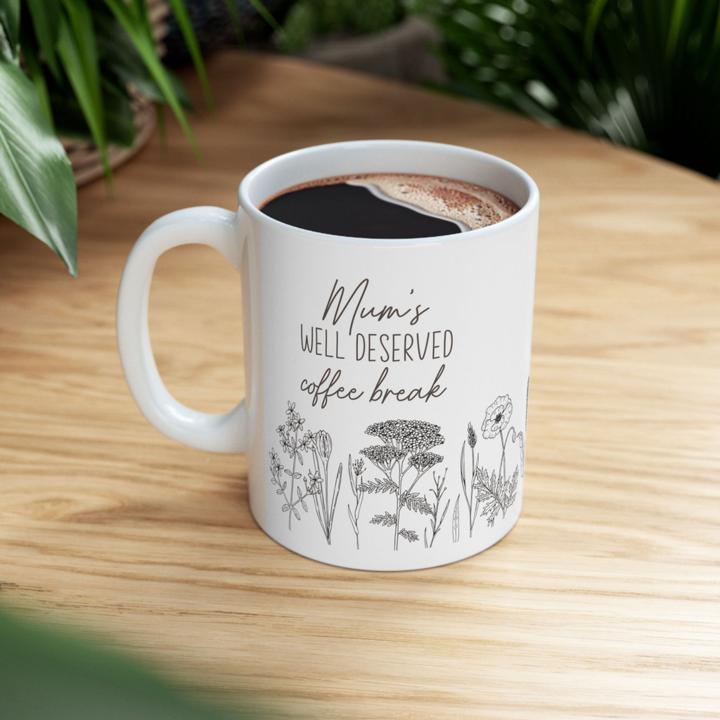 Mum's Well Deserved Coffee/Tea Break - Mug & Tray Gift Set