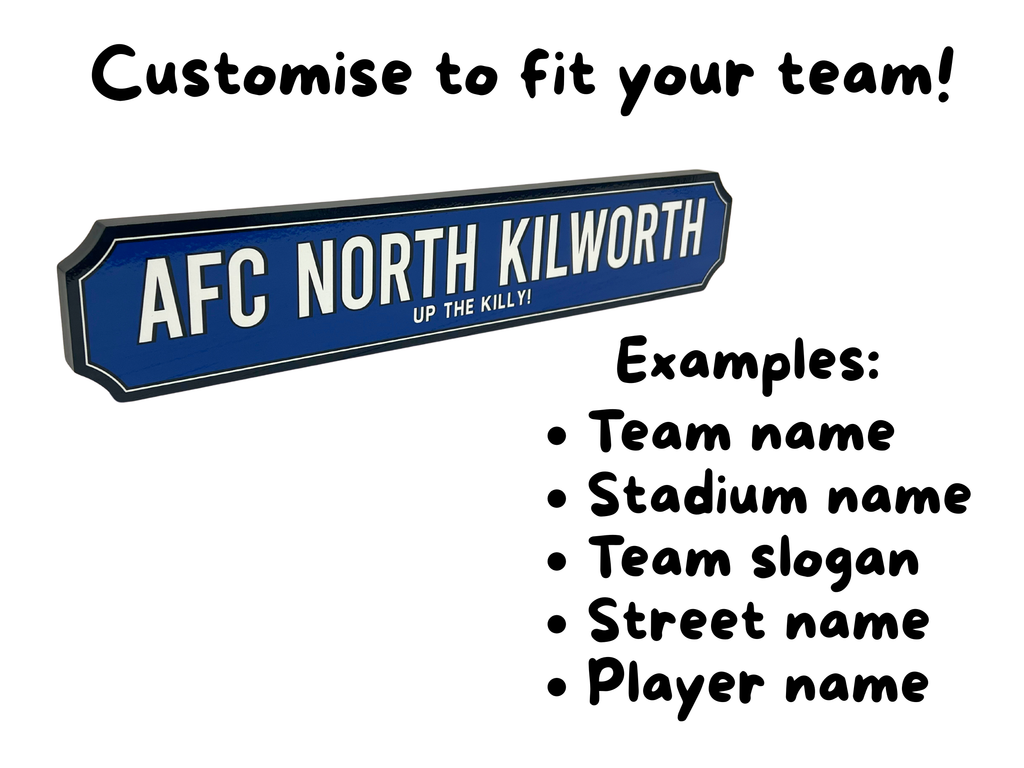 Personalised Football Team - Vintage Block
