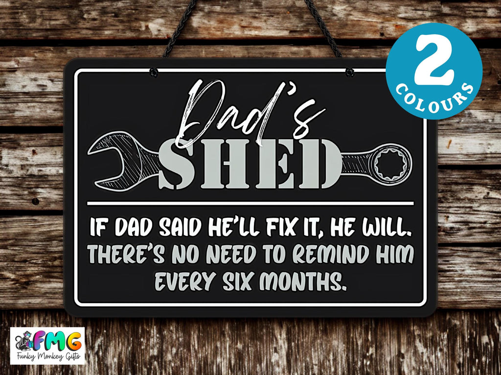 Dad's Shed | Hanging Metal Sign