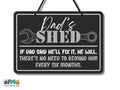 Dad's Shed | Hanging Metal Sign