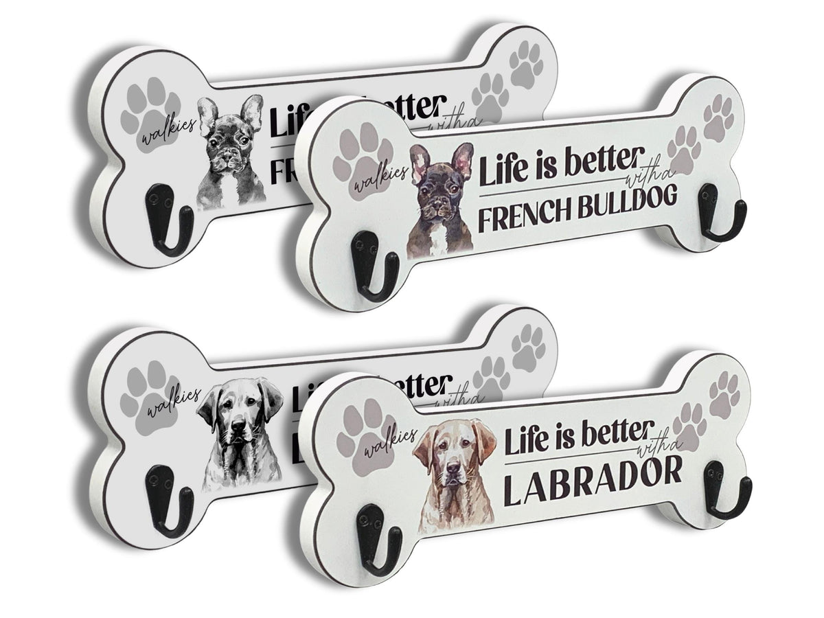 Dog Breed Illustration | Bone-Shaped Lead Hanger