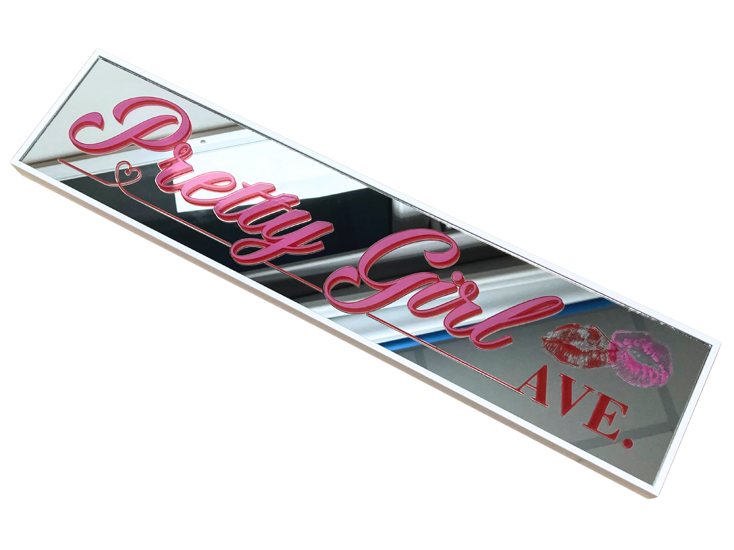 Pretty Girl Avenue - Mirror Sign