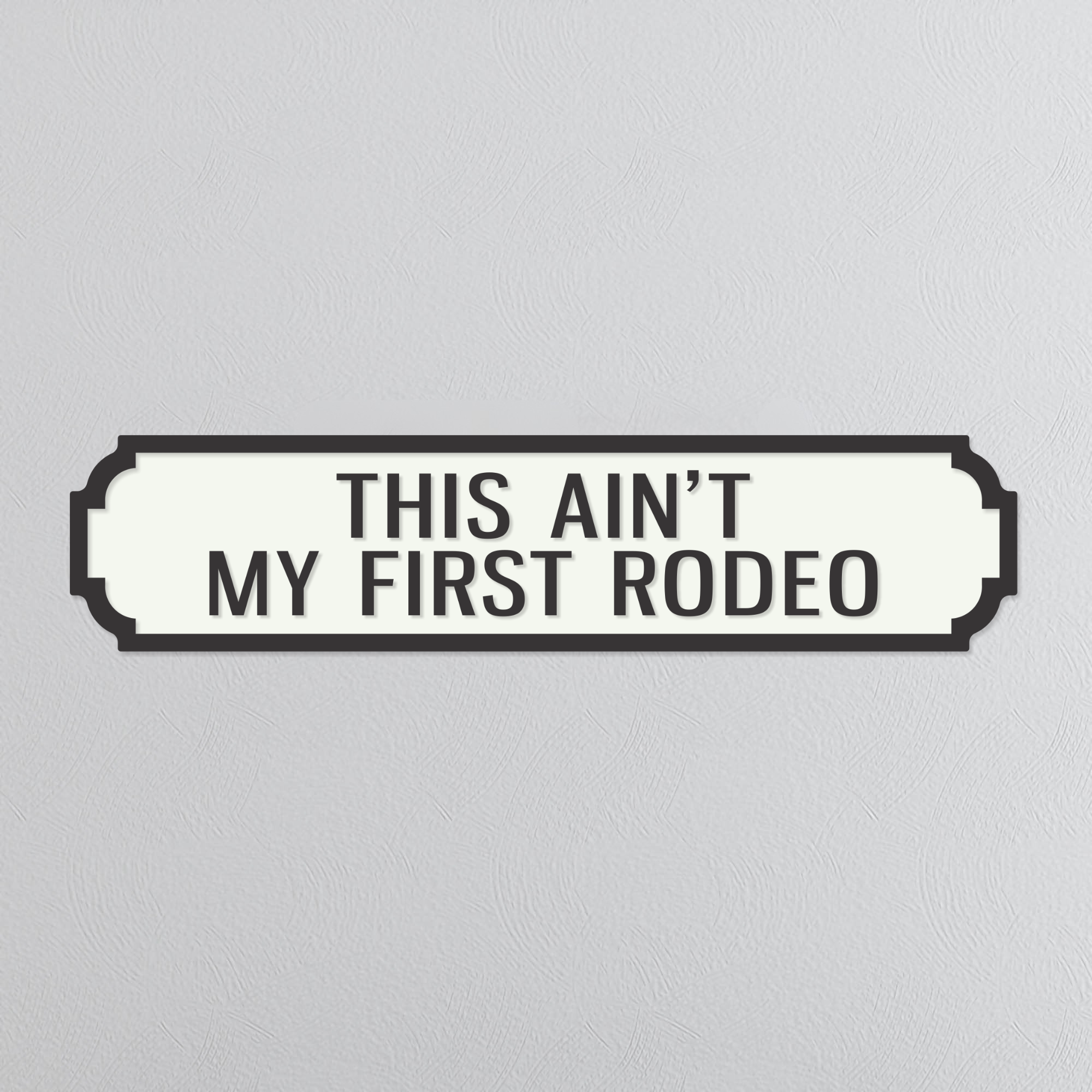 This Ain't My First Rodeo - Vintage Street Sign
