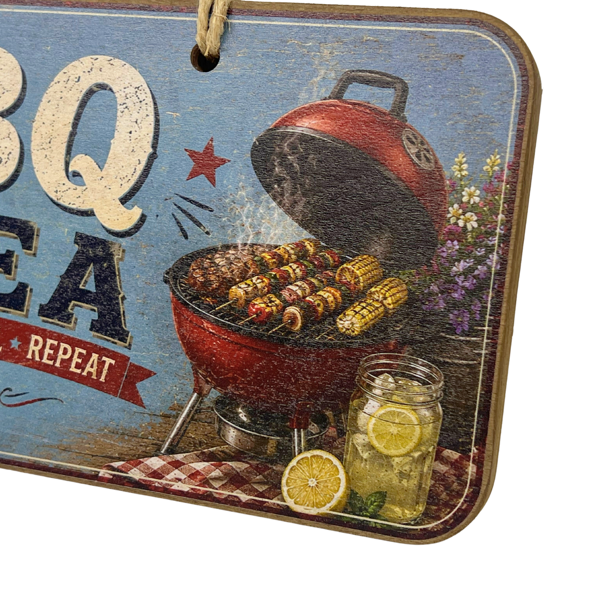 BBQ Area - Wooden Outdoor Sign