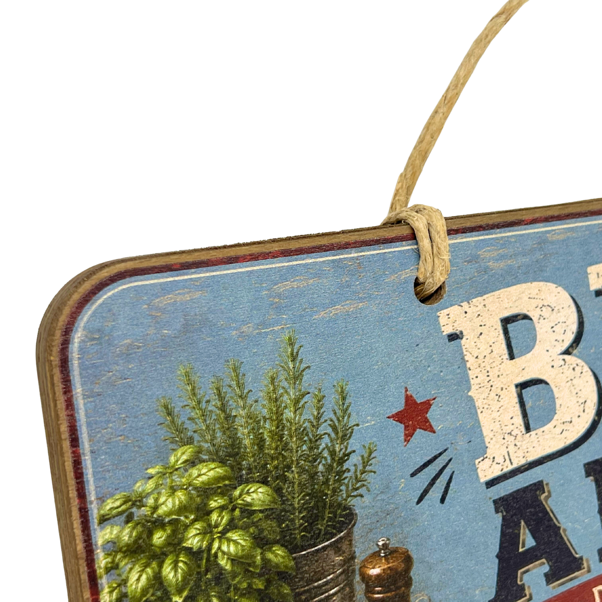 BBQ Area - Wooden Outdoor Sign