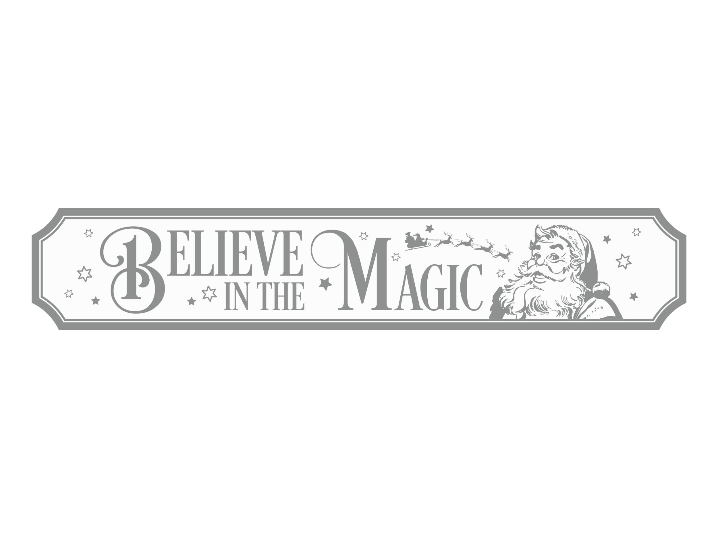 Believe in the Magic | Wooden Christmas Sign