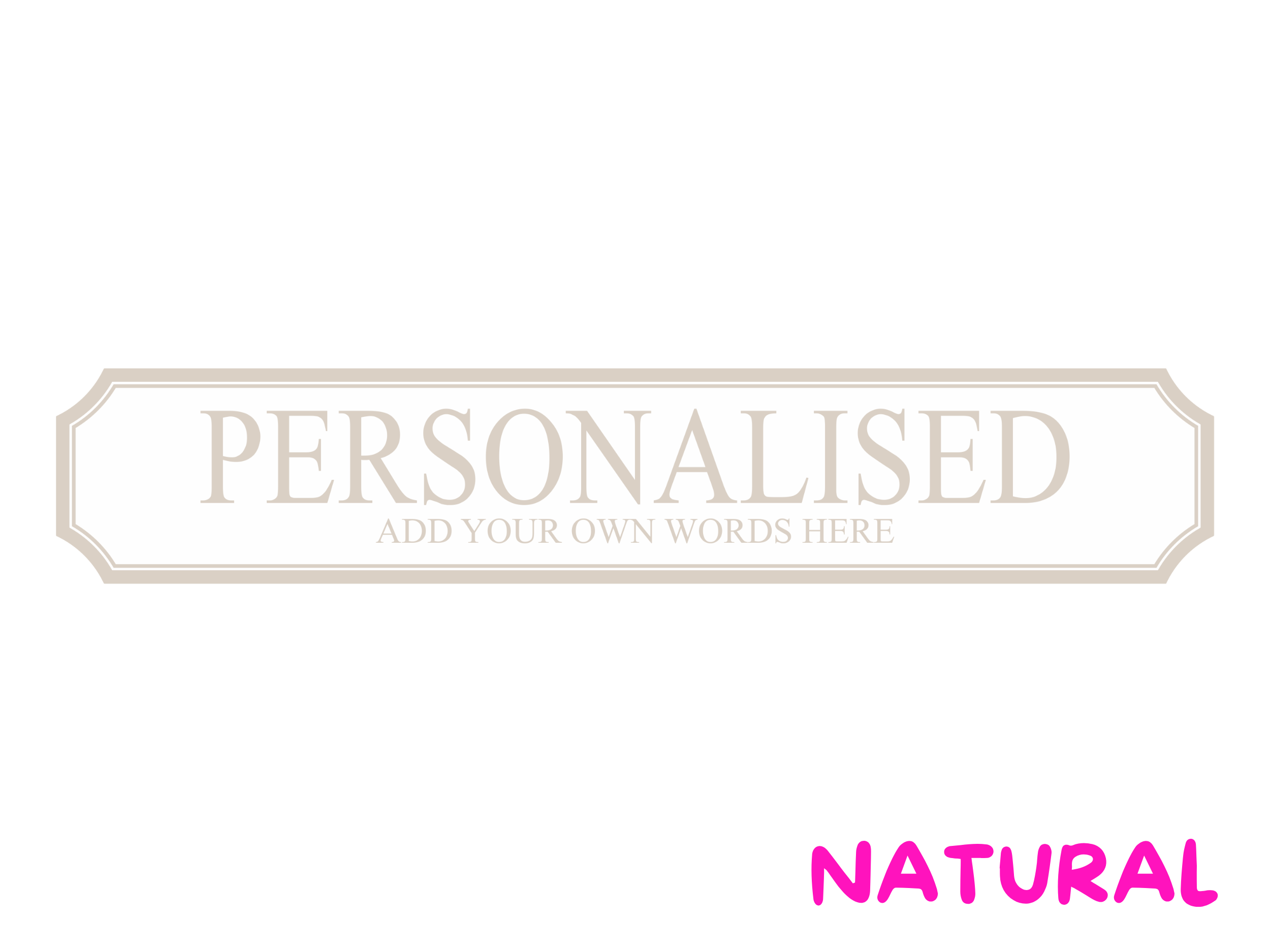 Personalised Bespoke | Wooden Sign (3 Colour Options)