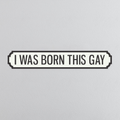 I Was Born This Gay - Vintage Street Sign