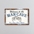 Gaming Man Cave | Rustic Effect Metal Sign