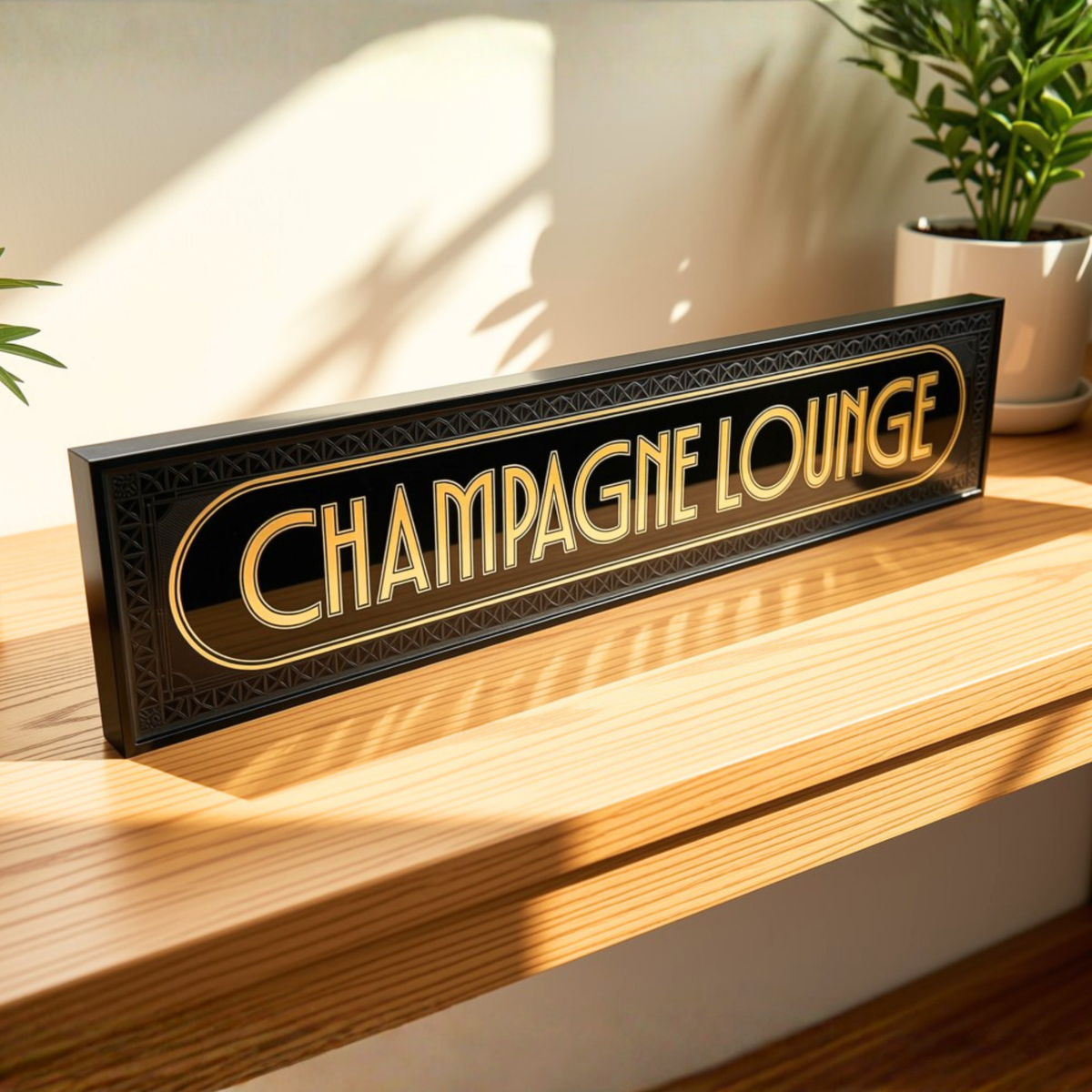 Champagne Lounge - Signature Foil Frame