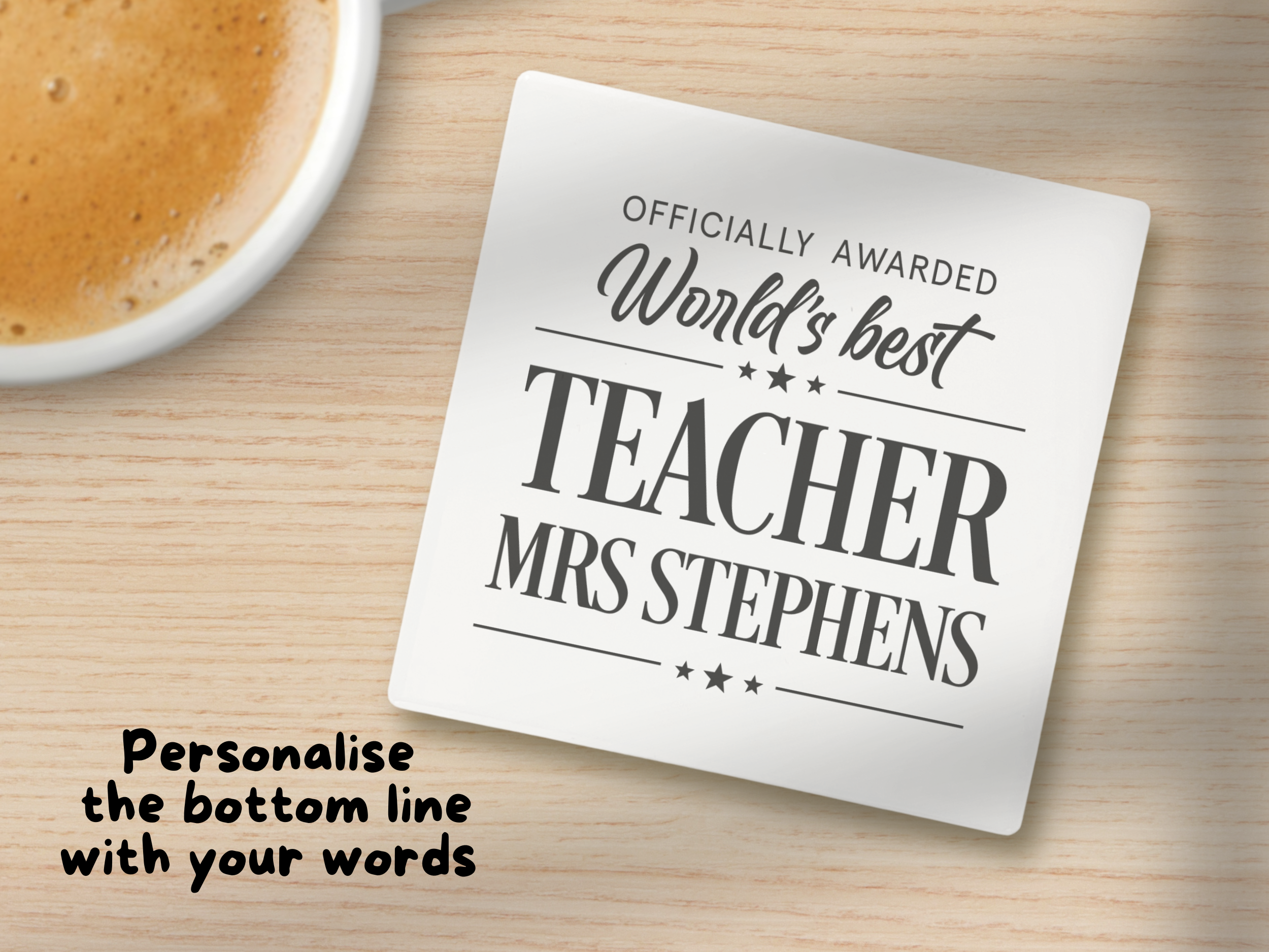Personalised Teacher | Coaster