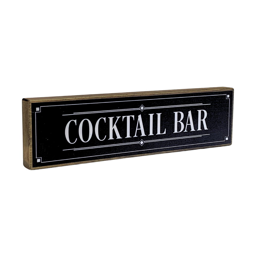 Cocktail Bar | Rustic Block Shelf Sitter