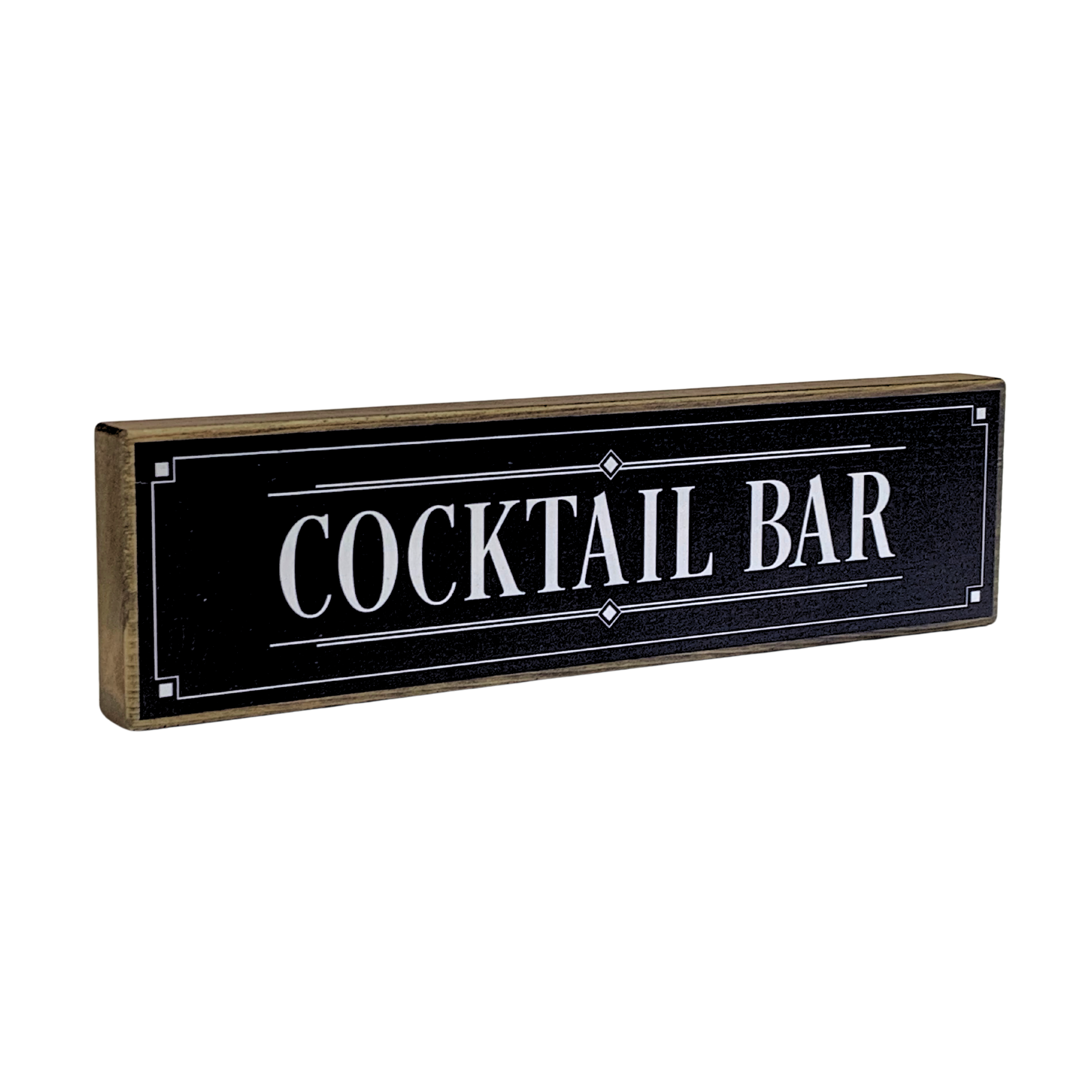 Cocktail Bar | Rustic Block Shelf Sitter