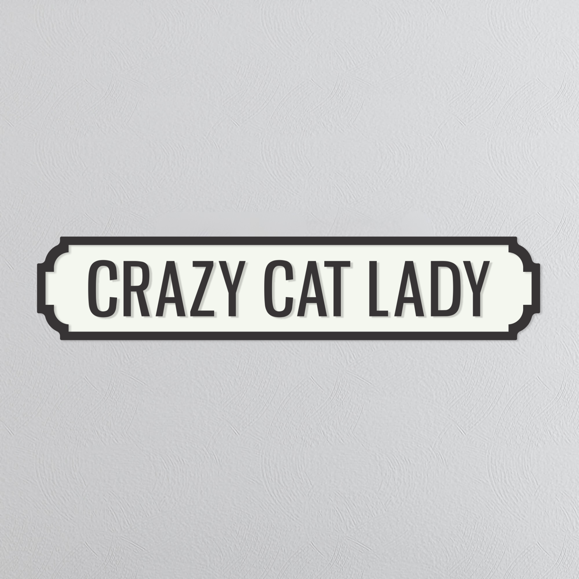 Crazy Cat Lady - Vintage Street Sign
