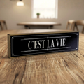 C'est La Vie | Rustic Block Shelf Sitter