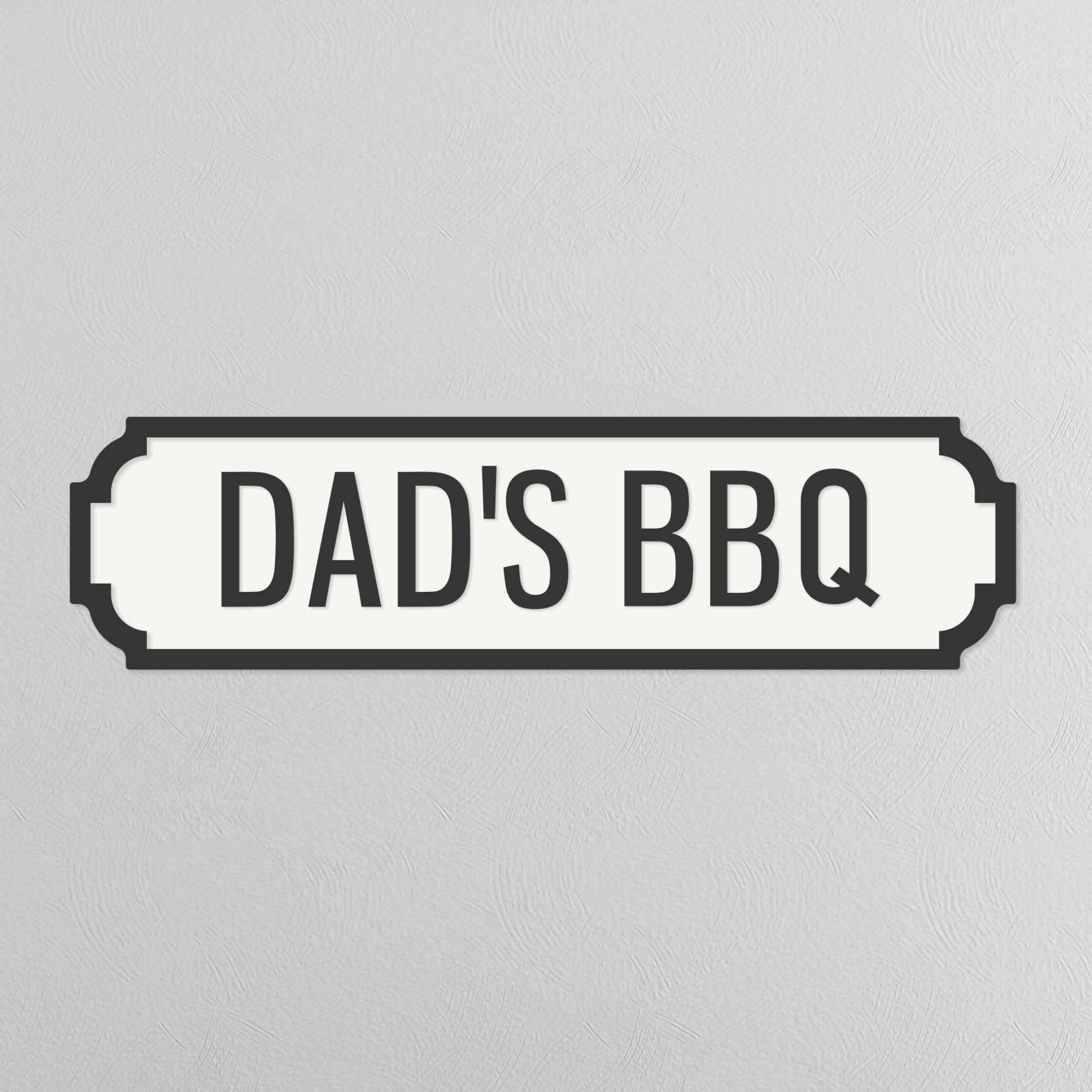 Dad's BBQ - Vintage Street Sign