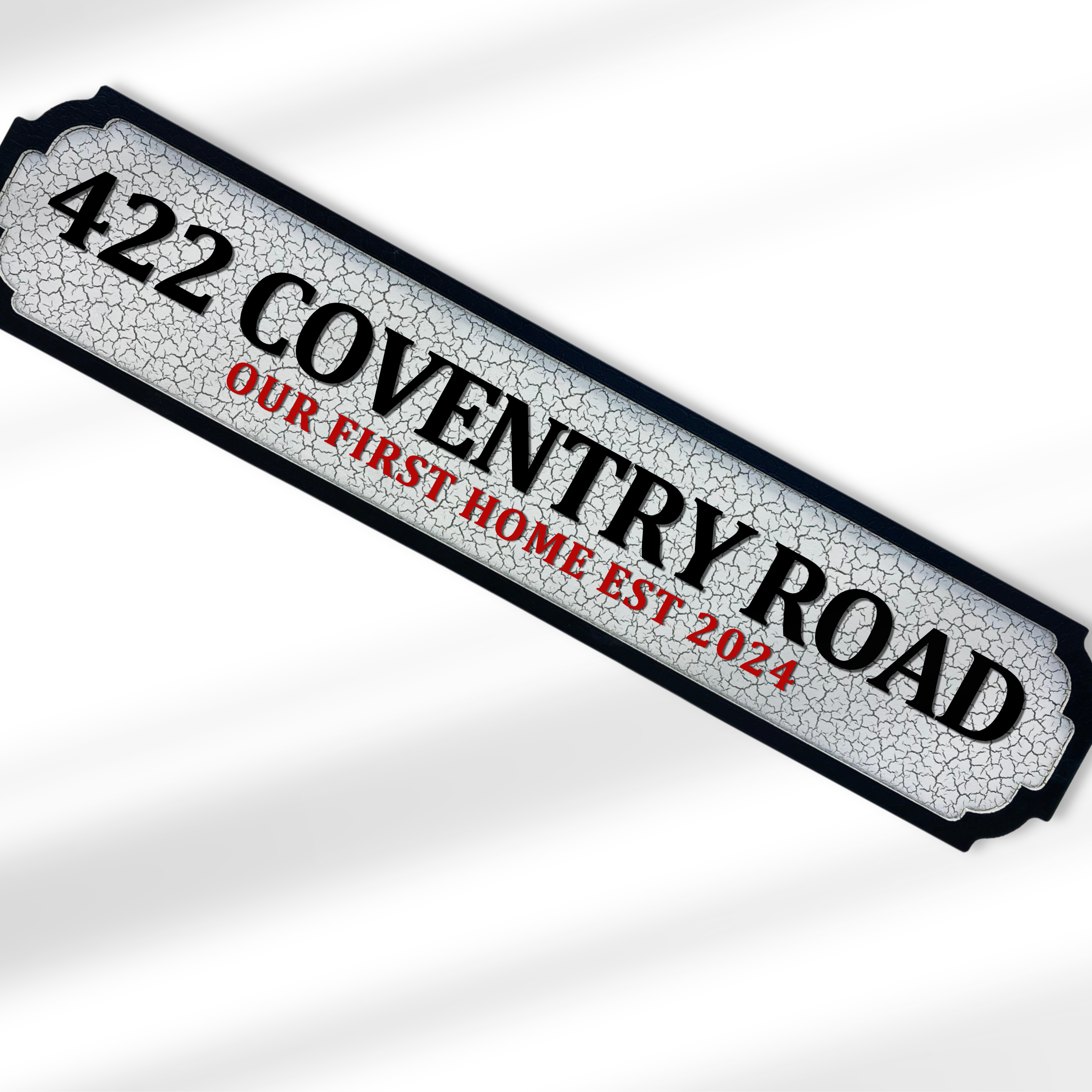 Personalised Double Line Vintage-Style Street Sign