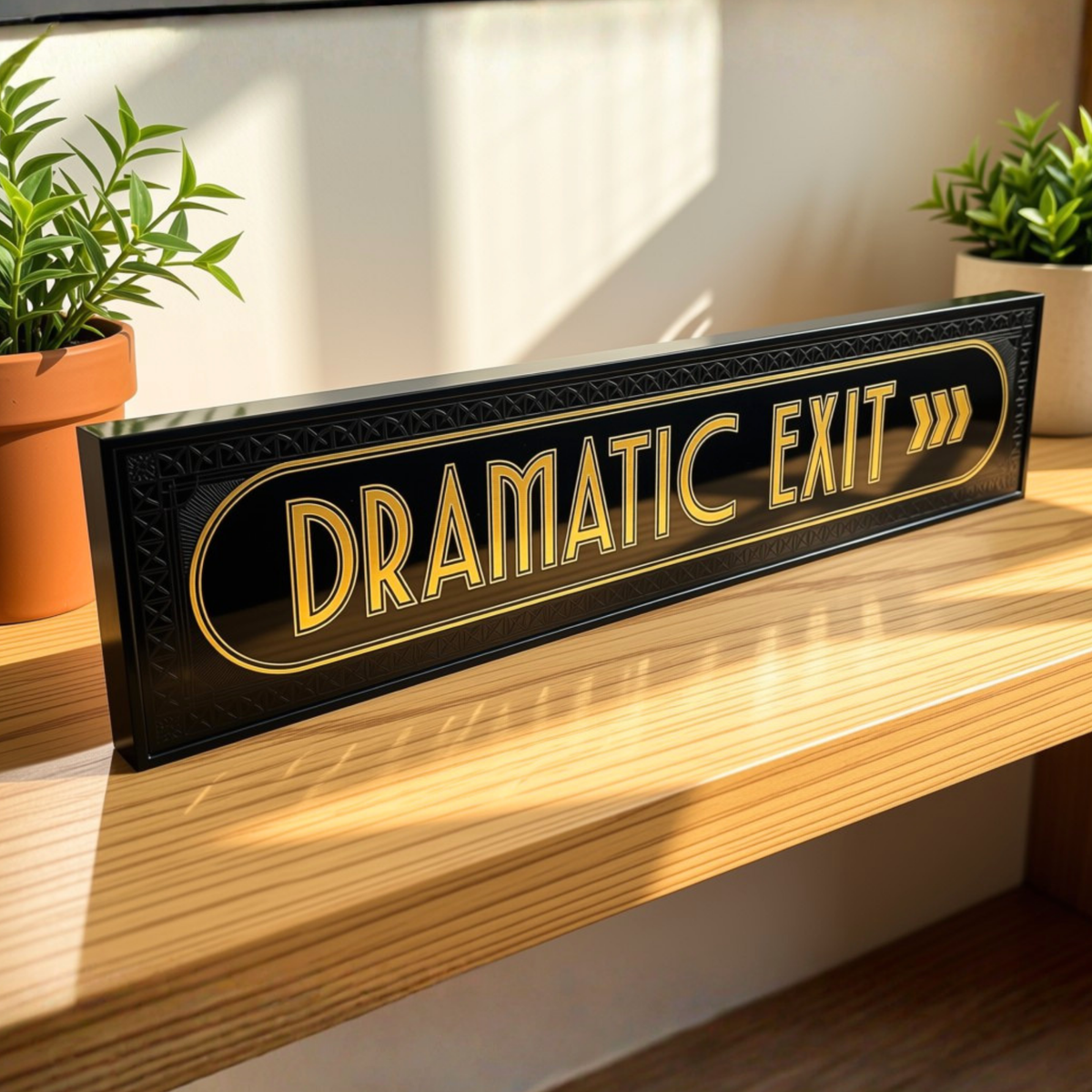 Dramatic Exit - Signature Foil Frame