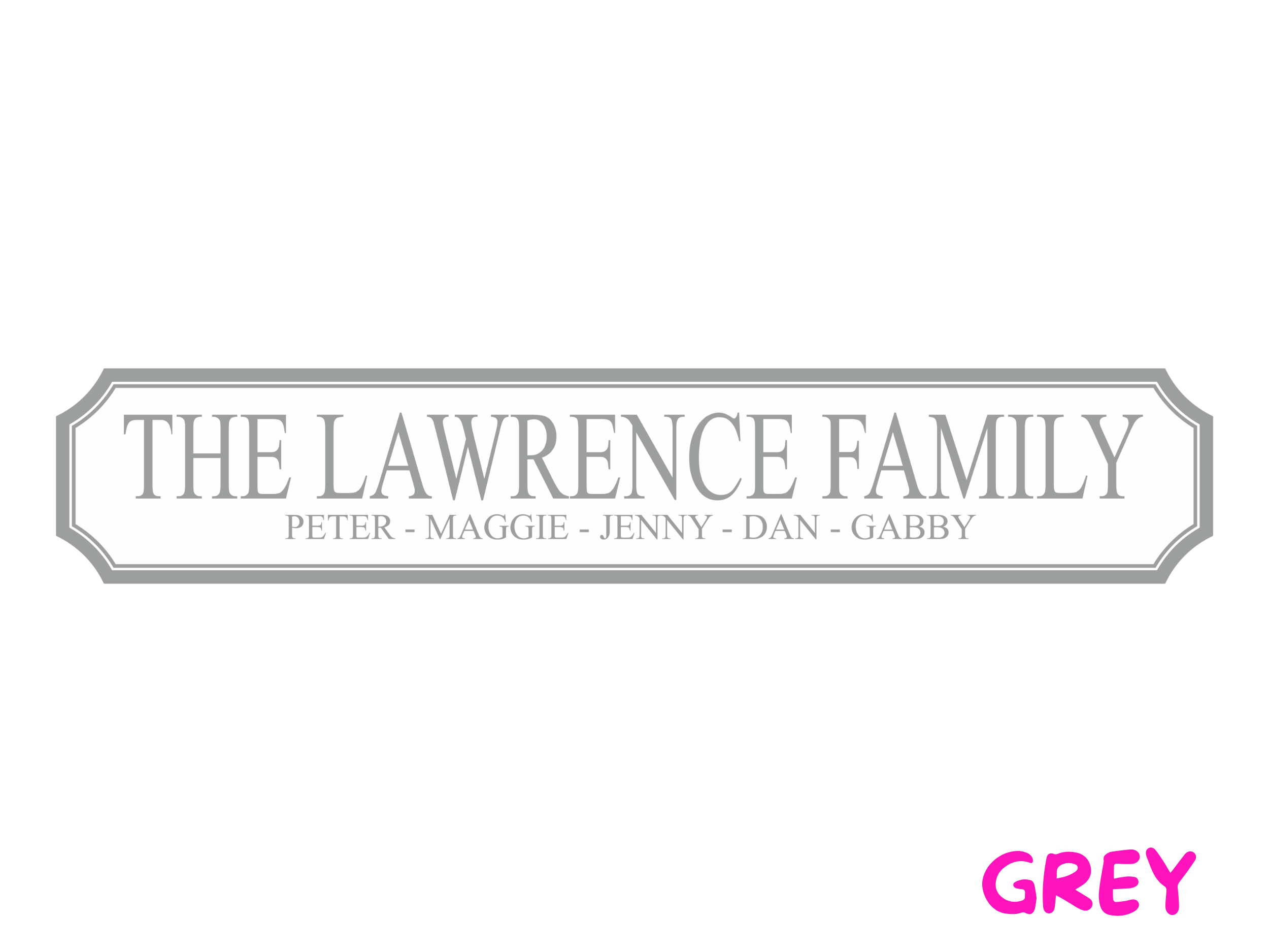 Personalised Family Name | Wooden Sign (3 Colour Options)