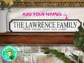 Personalised Family Name | Wooden Sign (3 Colour Options)