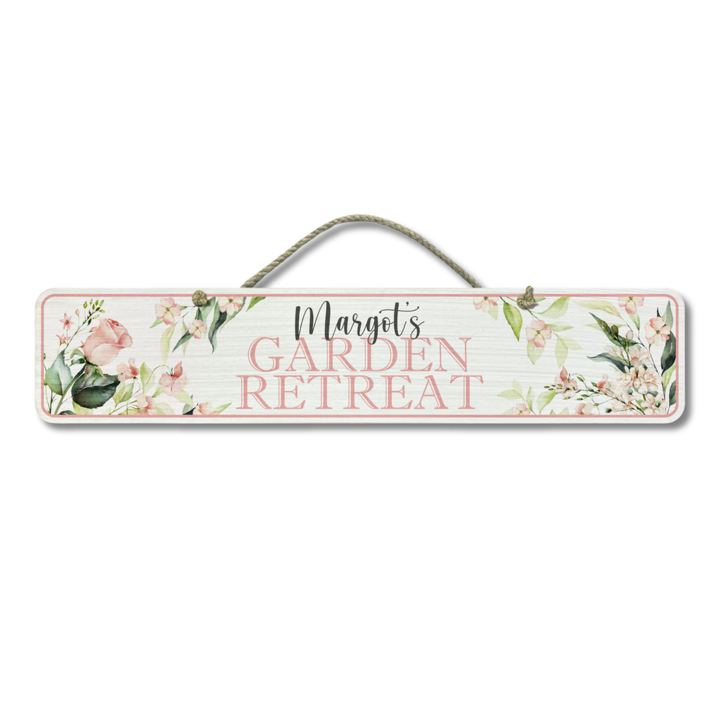 Personalised Outdoor Sign 'Garden Retreat'