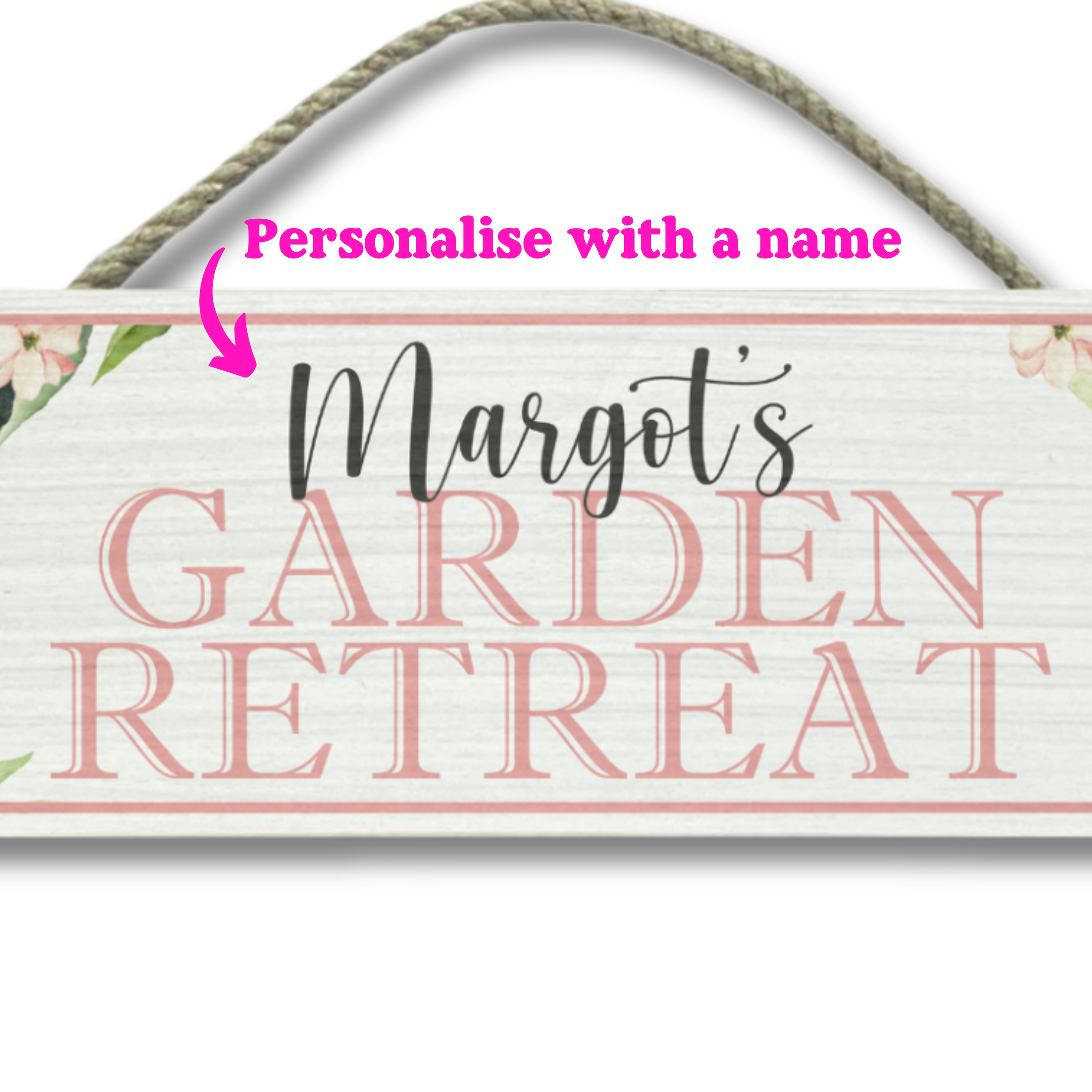 Personalised Outdoor Sign 'Garden Retreat'
