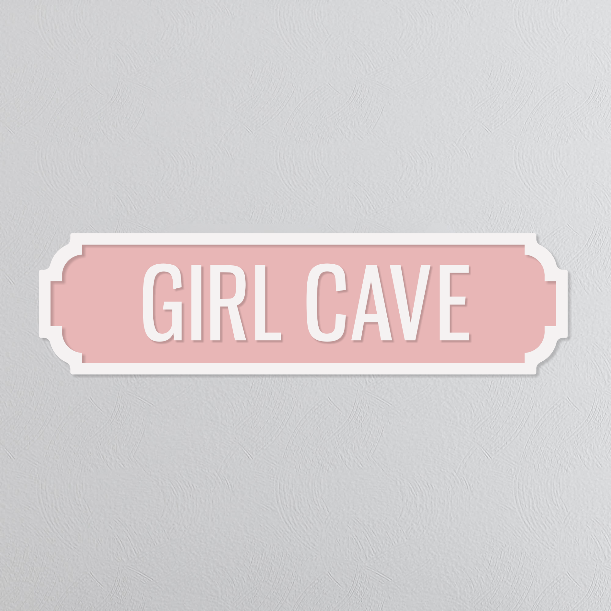 Girl Cave - Vintage Street Sign