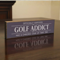 Golf Addict | Rustic Block Shelf Sitter