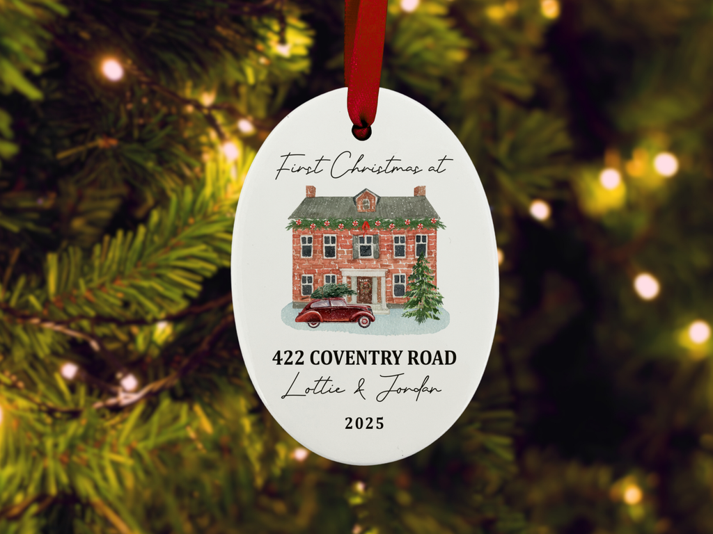 Personalised New Home - First Christmas Tree Ornament