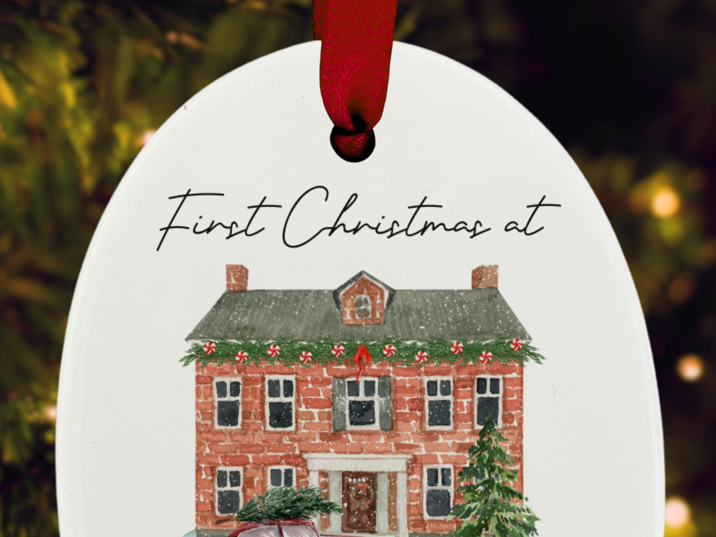 Personalised New Home - First Christmas Tree Ornament