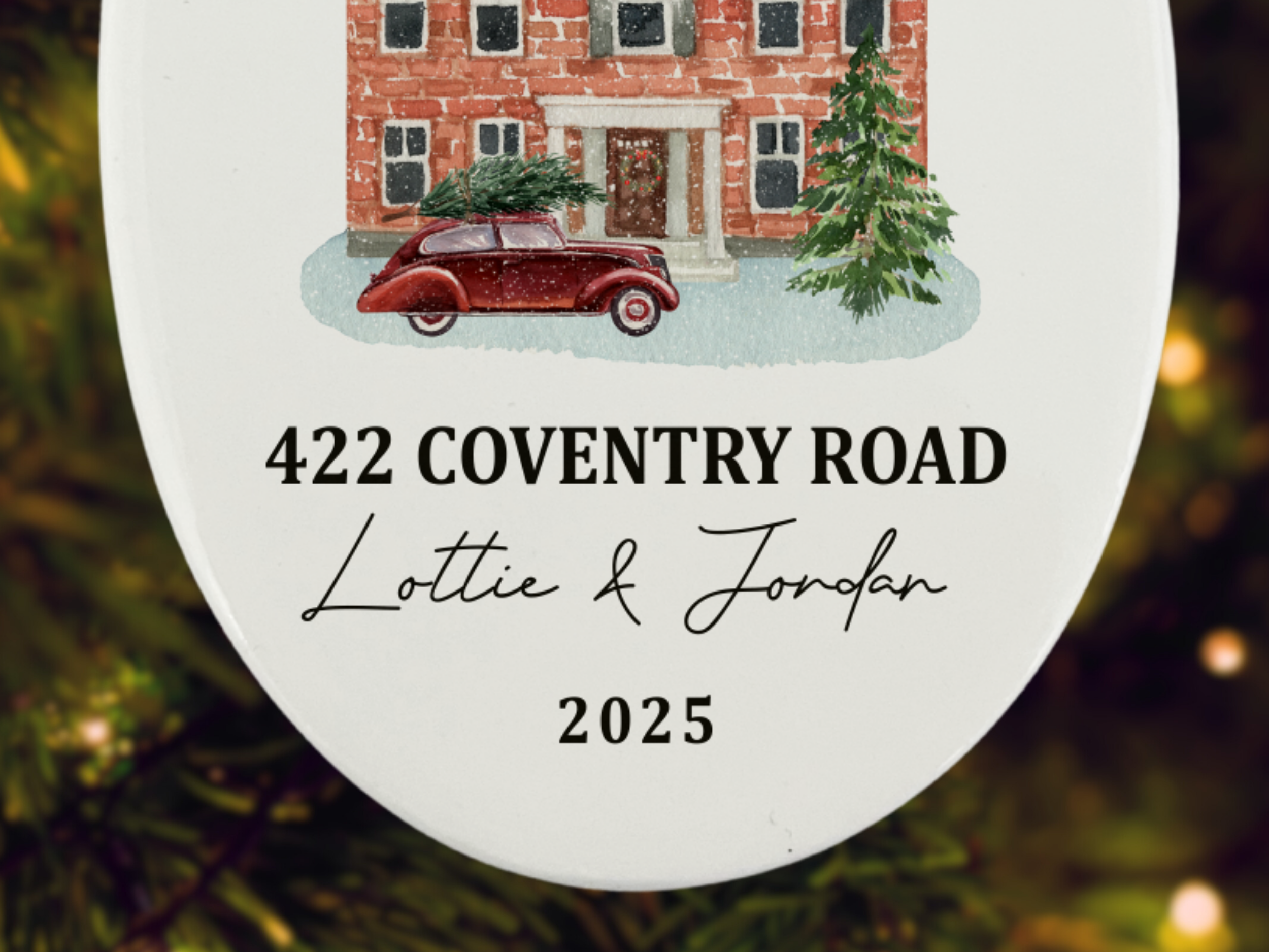 Personalised New Home - First Christmas Tree Ornament