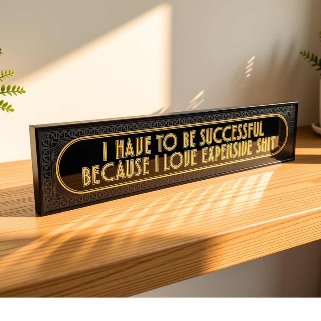 I Have To Be Successful Because I Love Expensive Shit - Signature Foil Frame