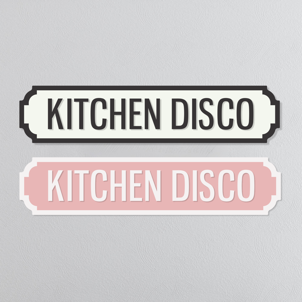 Kitchen Disco - Vintage Street Sign
