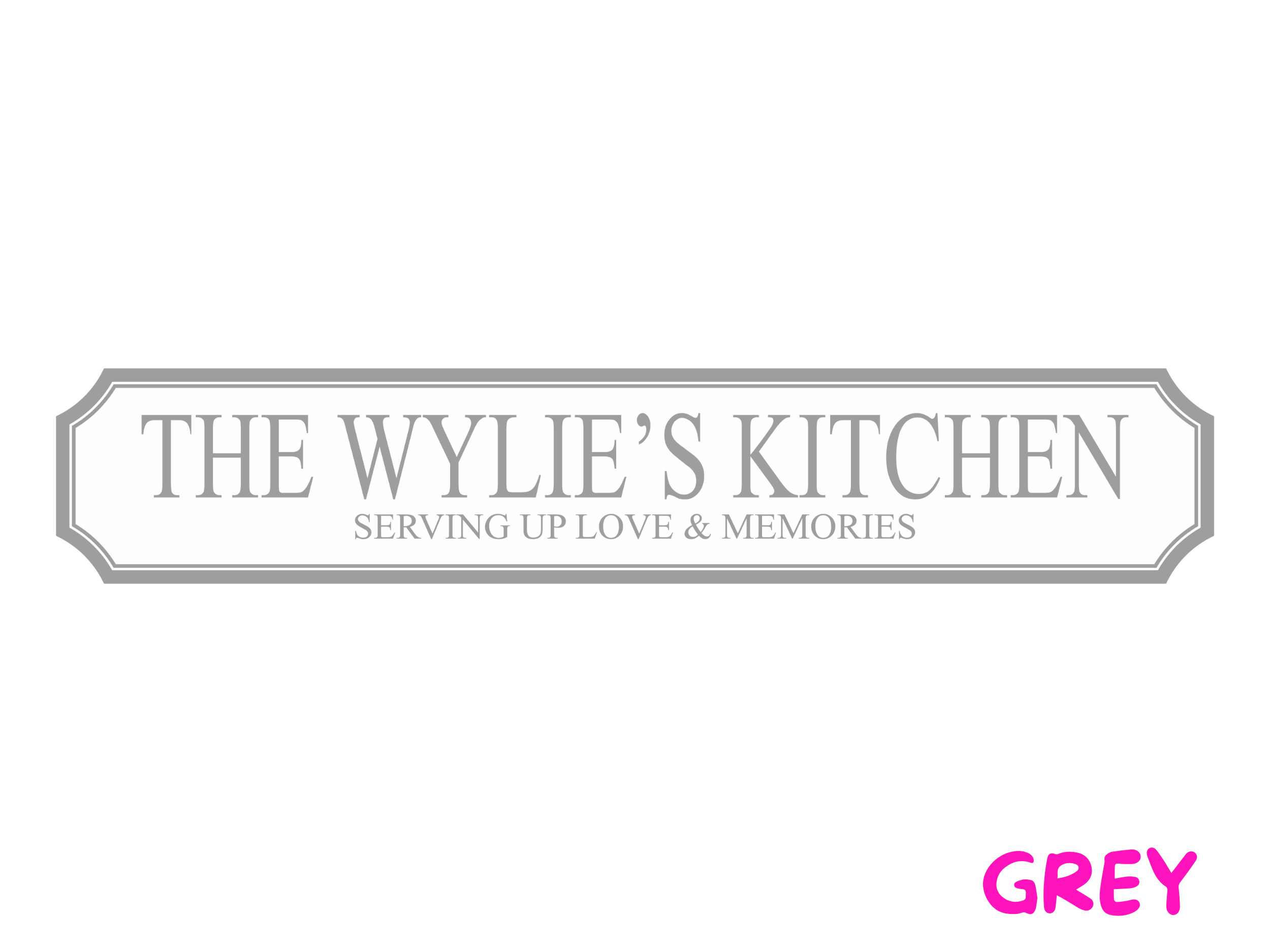 Personalised Family Name Kitchen | Wooden Sign (3 Colour Options)