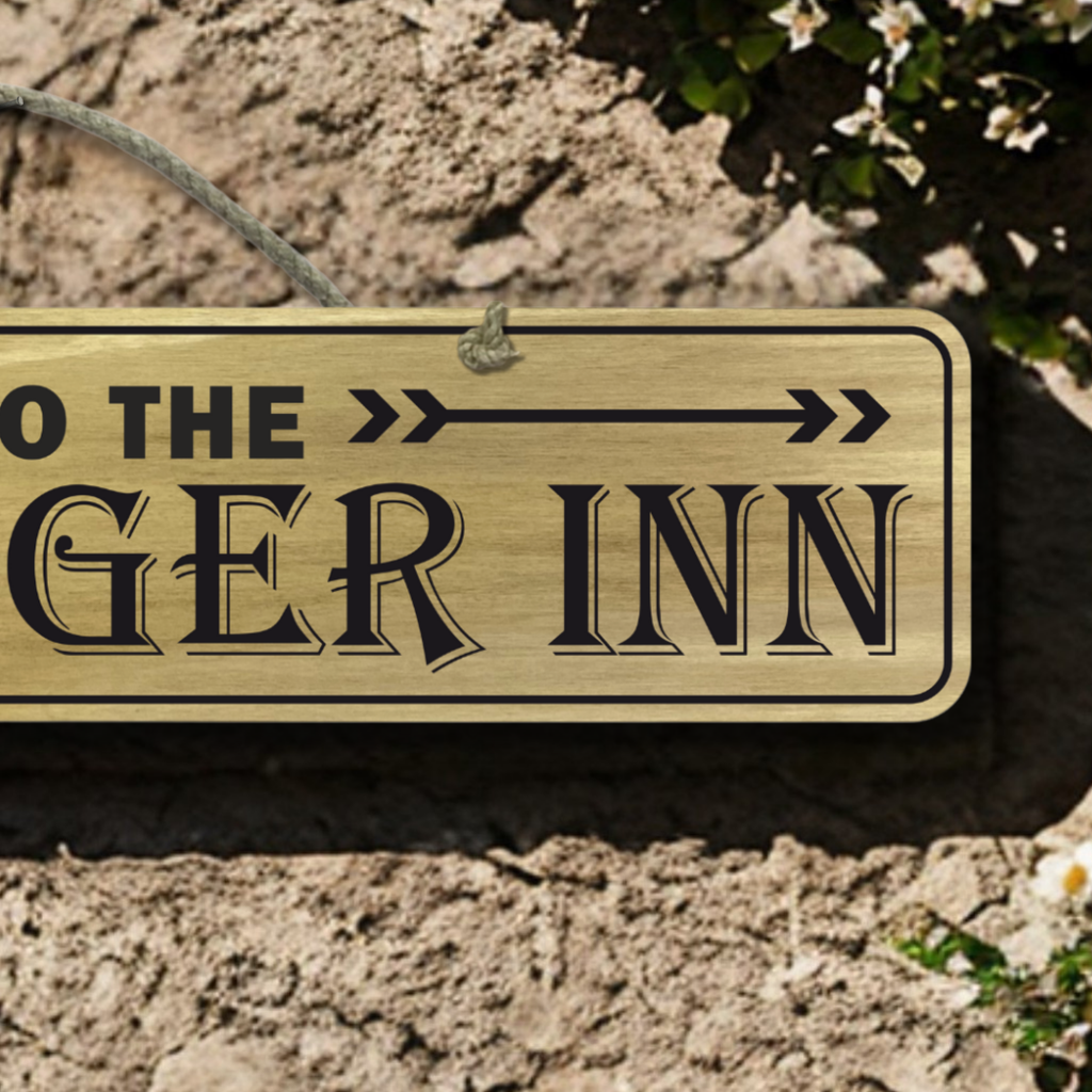 Stagger Inn - Wooden Outdoor Sign