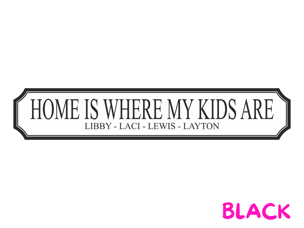 Personalised Kids Name | Wooden Sign (3 Colour Options)