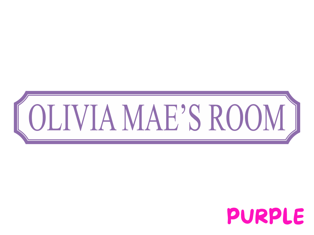 Personalised Kids Room | Wooden Sign (5 Colour Options)