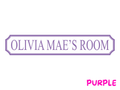 Personalised Kids Room | Wooden Sign (5 Colour Options)
