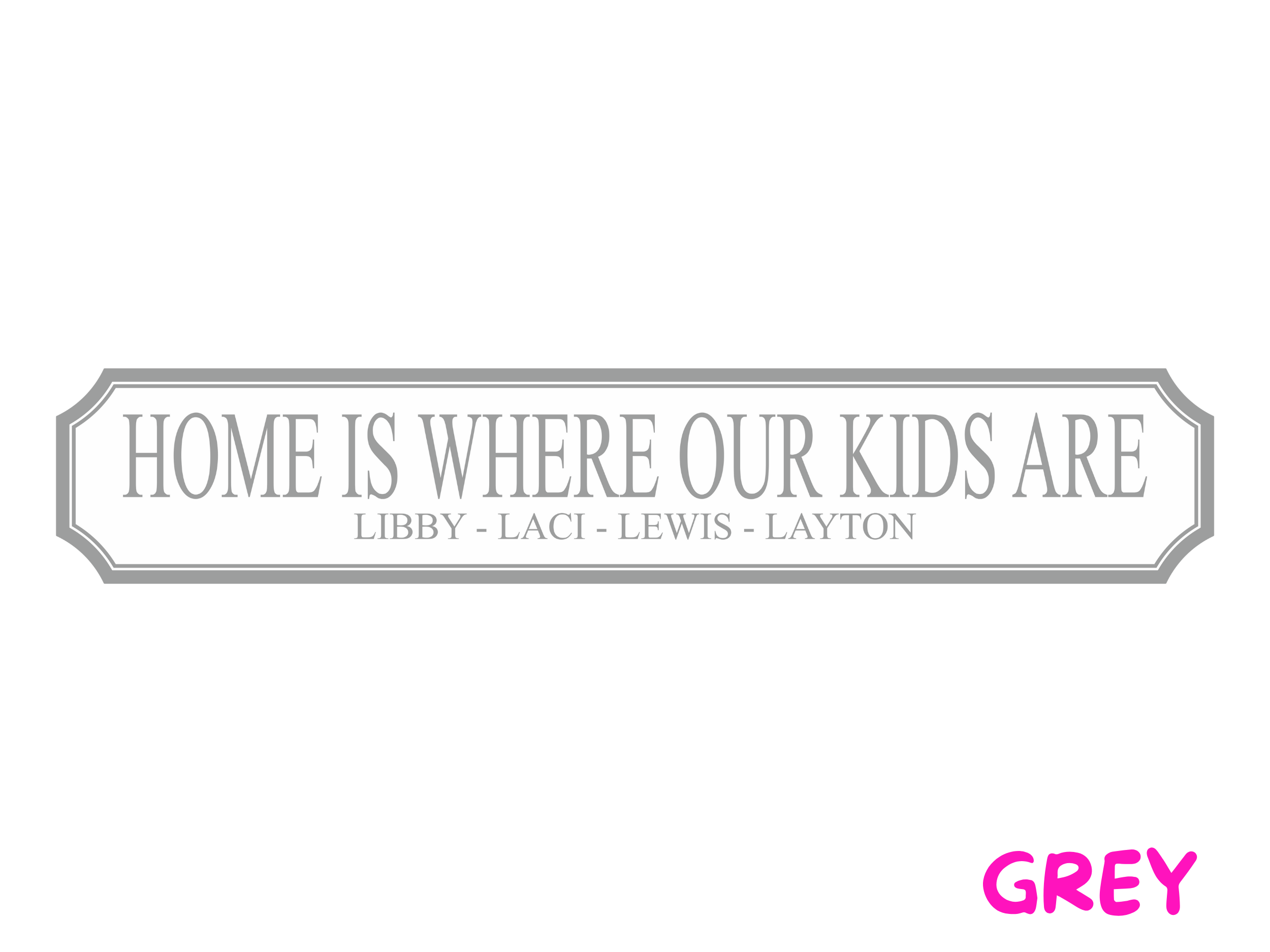 Personalised Kids Name | Wooden Sign (3 Colour Options)