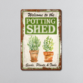 Potting Shed | Rustic Effect Metal Sign