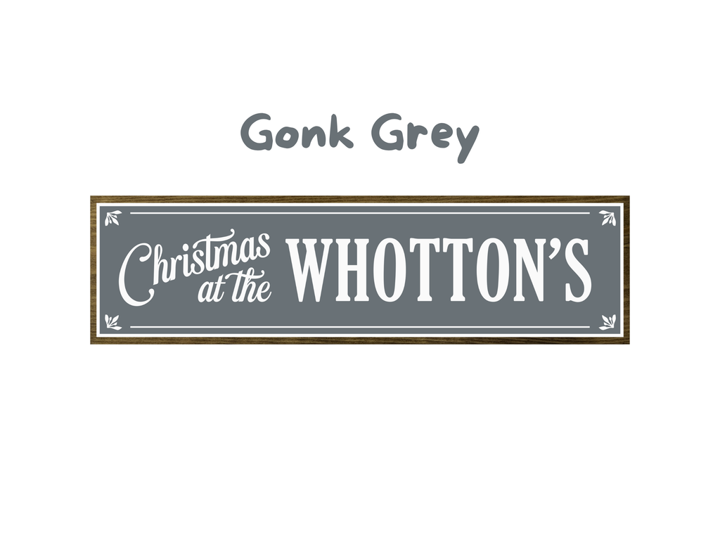 Personalised Family Christmas | Rustic Block Shelf Sitter