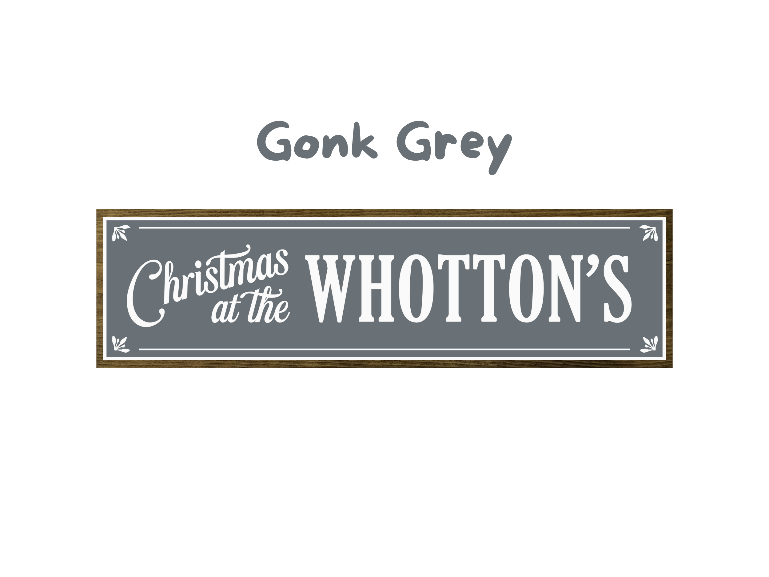 Personalised Family Christmas | Rustic Block Shelf Sitter
