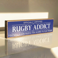 Rugby Addict | Rustic Block Shelf Sitter