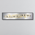 Decorative mirror sign with 'SHE BELIEVED SHE COULD SO SHE DID' art deco style text on a grey background