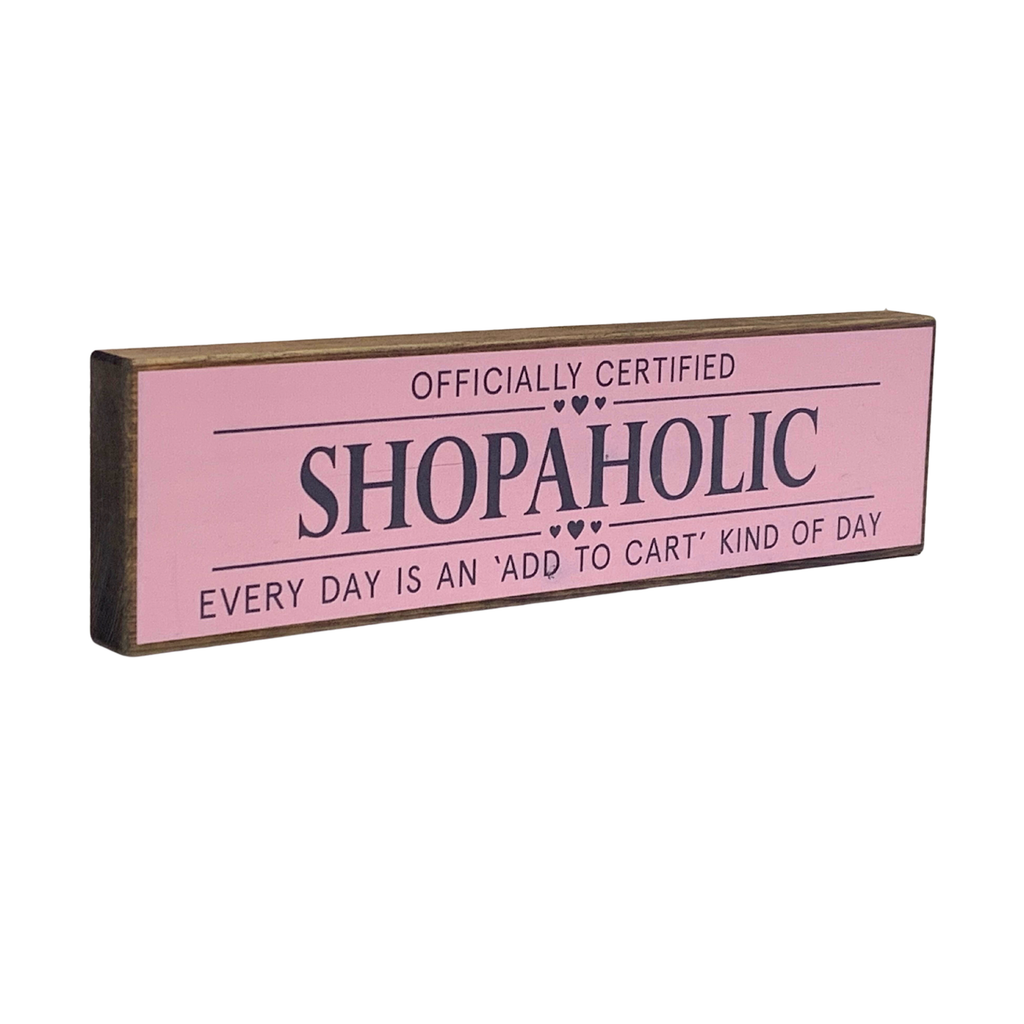 Shopaholic | Rustic Block Shelf Sitter