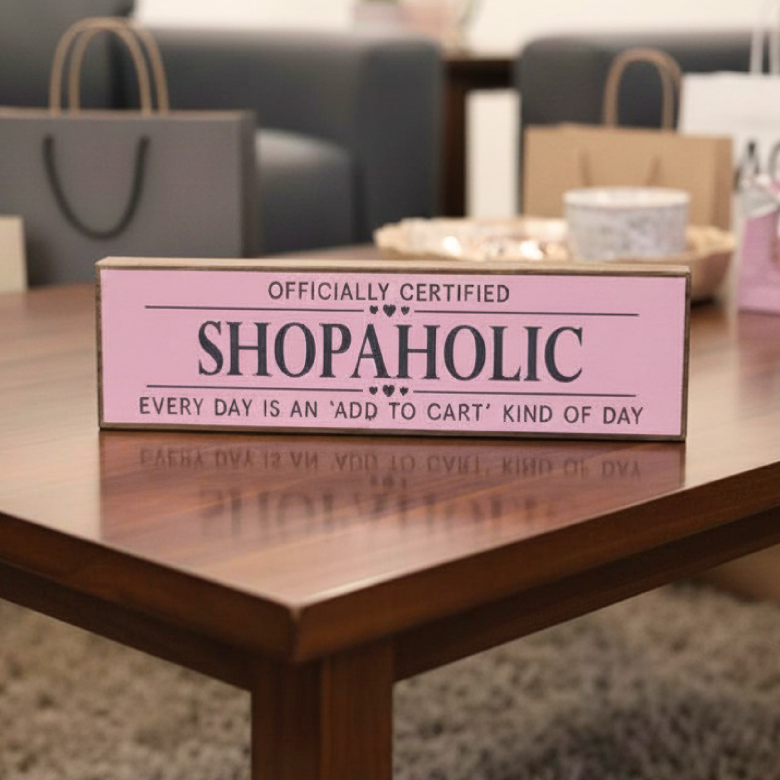 Shopaholic | Rustic Block Shelf Sitter