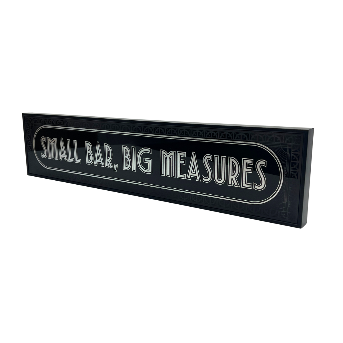 Small Bar Big Measures - Signature Foil Frame