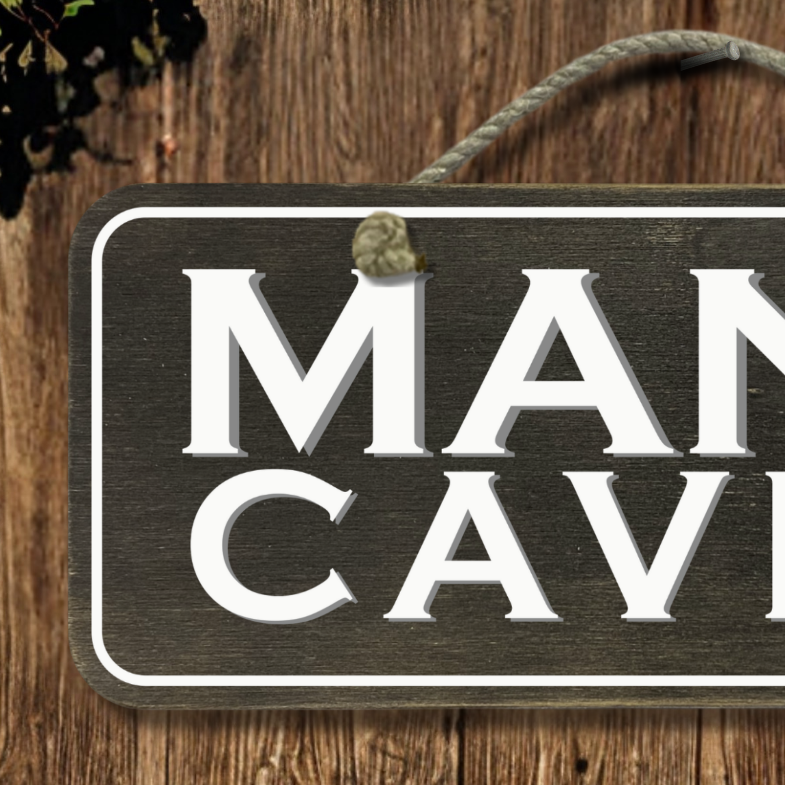 Man Cave - Wooden Outdoor Sign